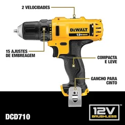 DEWALT Parafusadeira e Furadeira de 3/8 Pol.