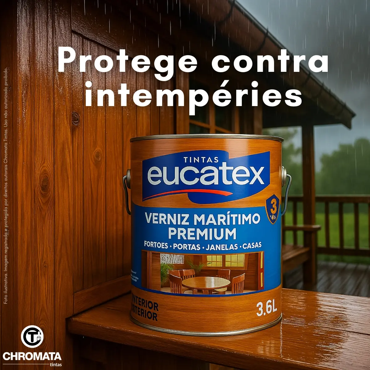 Verniz Para Madeira Marítimo Brilhante Eucatex 3,6l – Cores