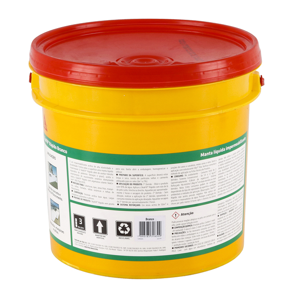Manta Líquida Impermeabilizante Sika Sikafill Rápido Branco 17kg